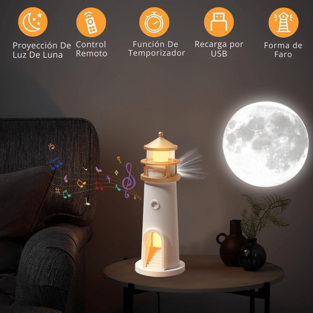 Faro Proyector de Luna